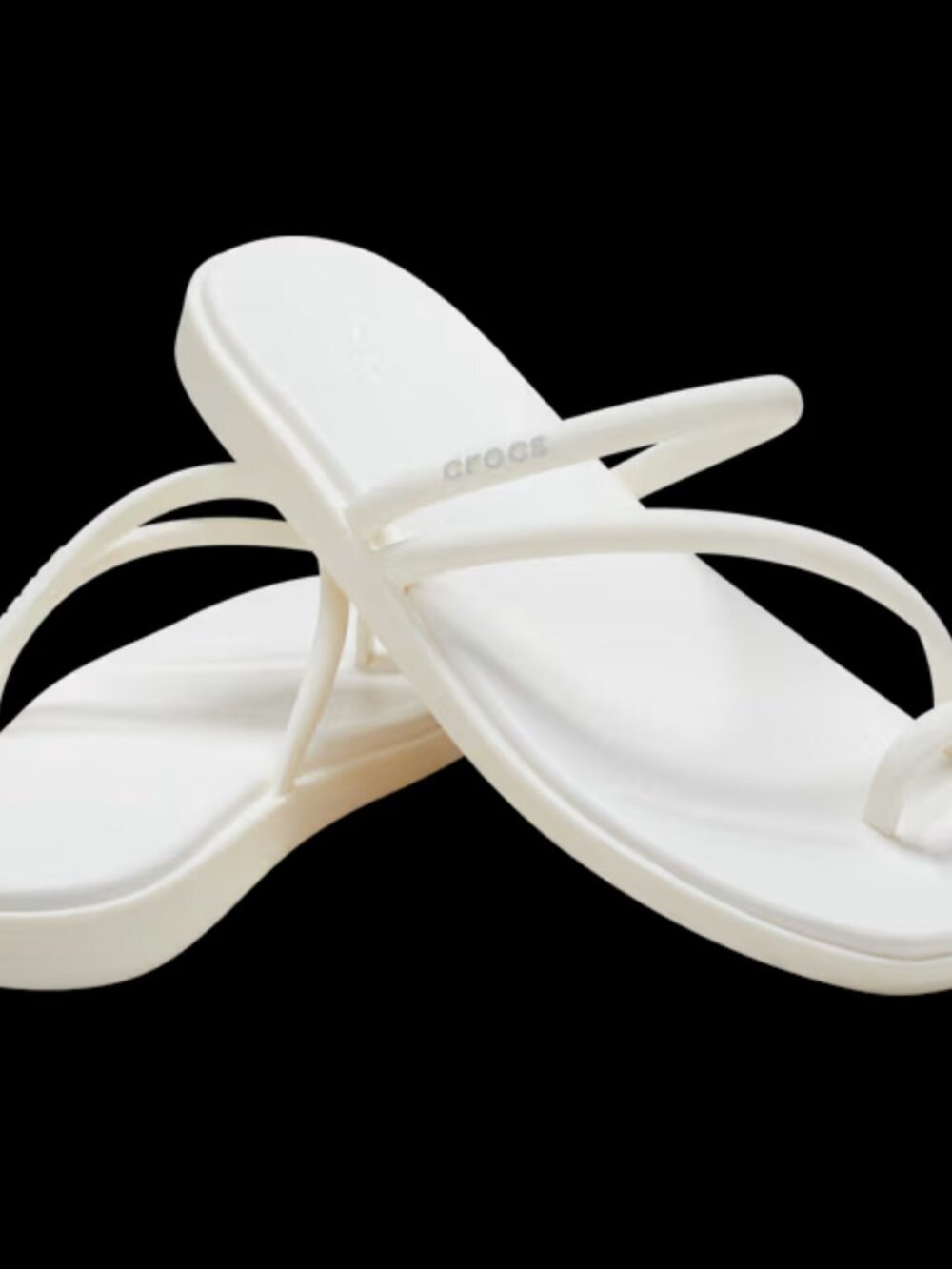 Crocs Miami Toe Loop Sandal in Chalk W8